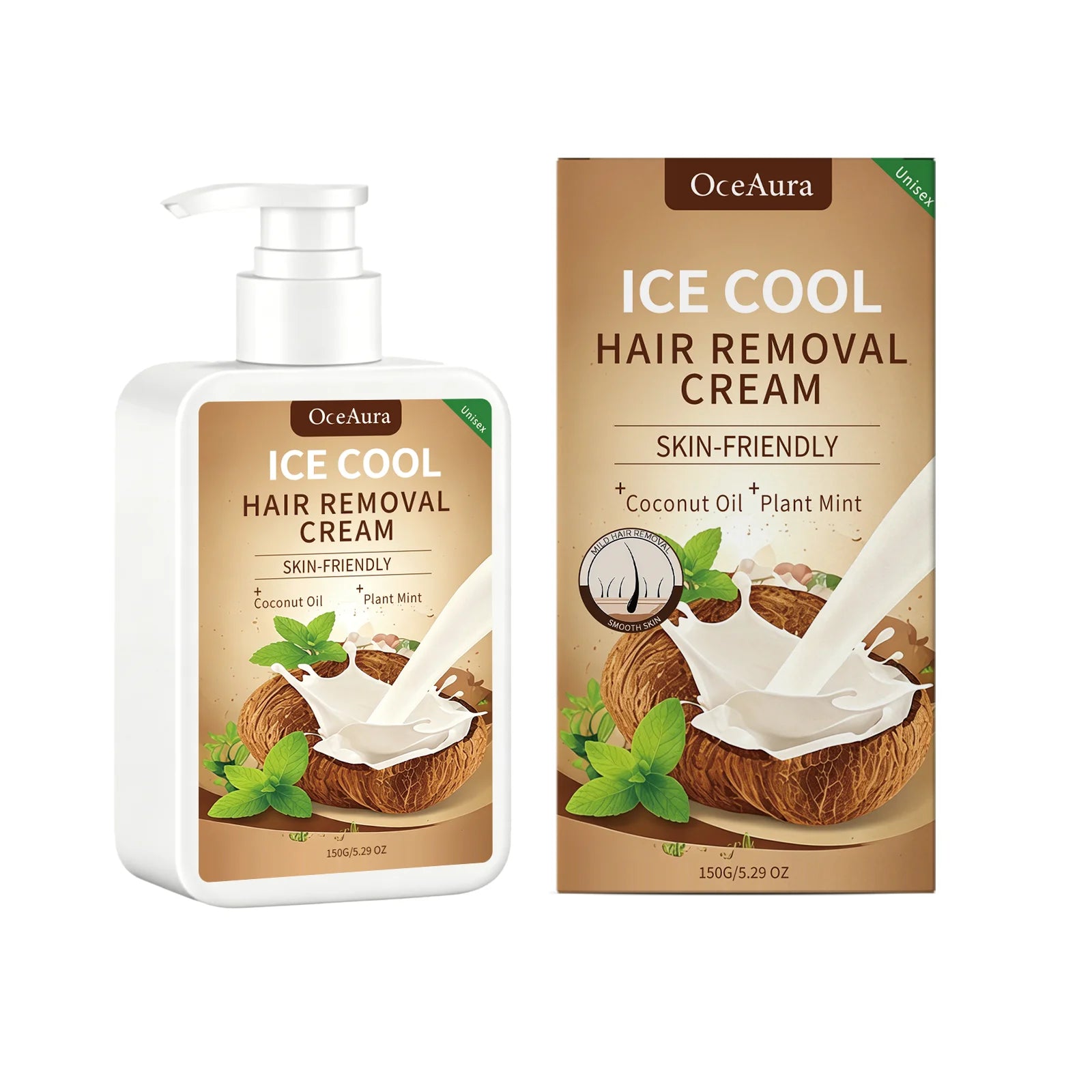 Ice Cool Painless Hair Removal Cream for Face and Body - 21