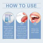 Tongue Cleaning Gel and Scraper Brush Kit for Fresh Breath