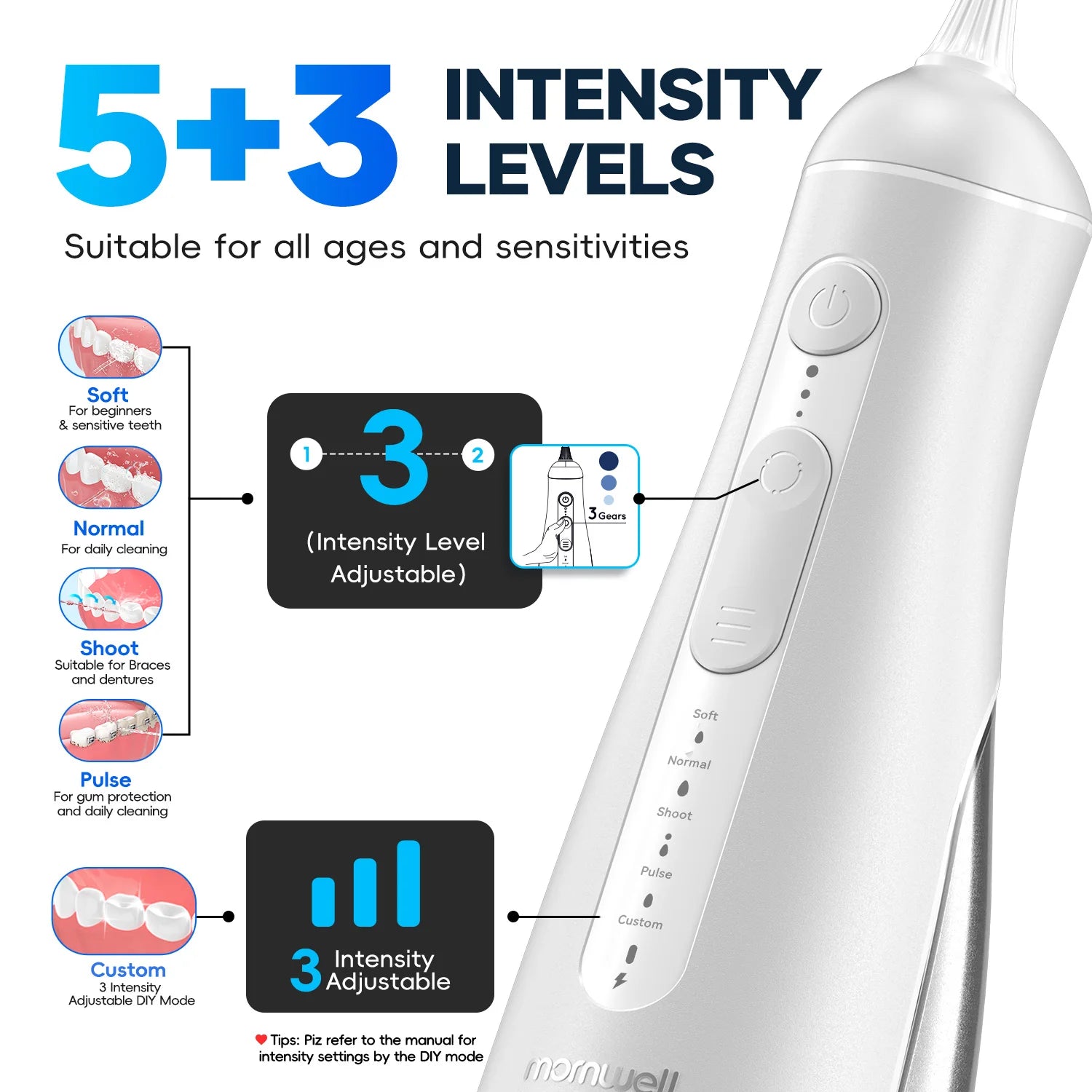 Portable Rechargeable Water Flosser for Teeth Cleaning - 6