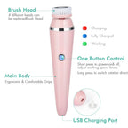 4-in-1 Electric Rotating Facial Cleansing and Massage Brush