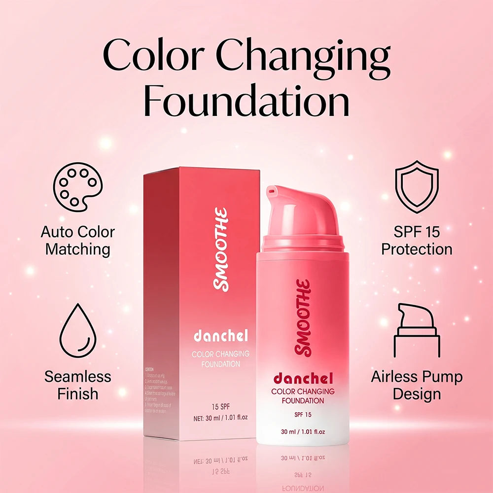 Color-Changing Liquid Foundation with SPF 15