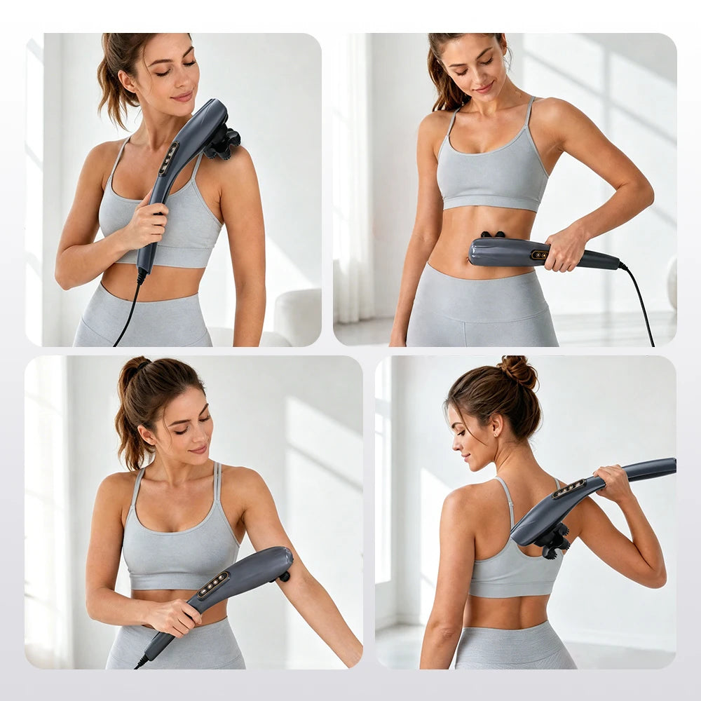 Handheld Electric Percussion Deep Tissue Body Massager - 12
