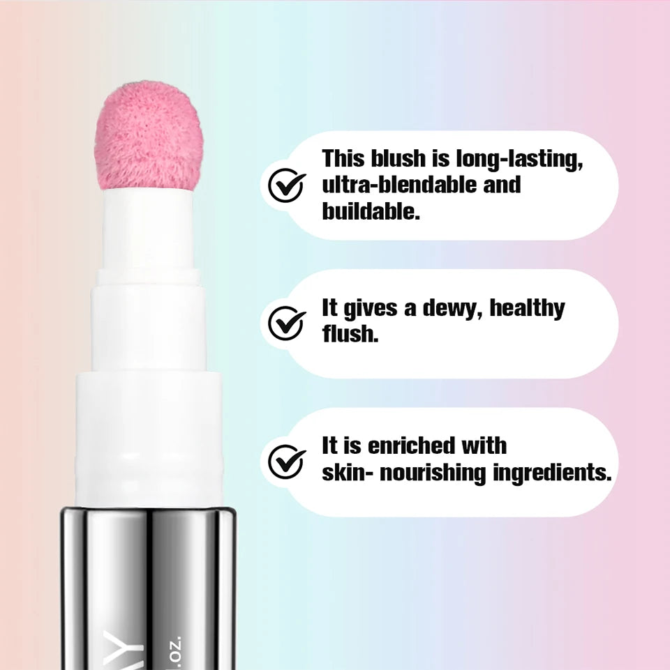 Liquid Blush Stick with Sponge Tip for Cheeks - 10