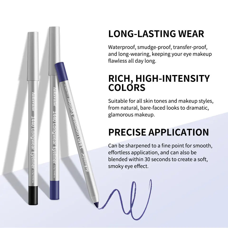 Waterproof Long-Lasting Smudge-Proof Eyeliner Pencil