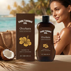Coconut Oil Dark Tanning Body Oil for Deep Bronze Glow