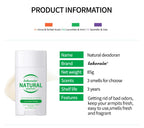 Long-Lasting Natural Solid Deodorant Stick