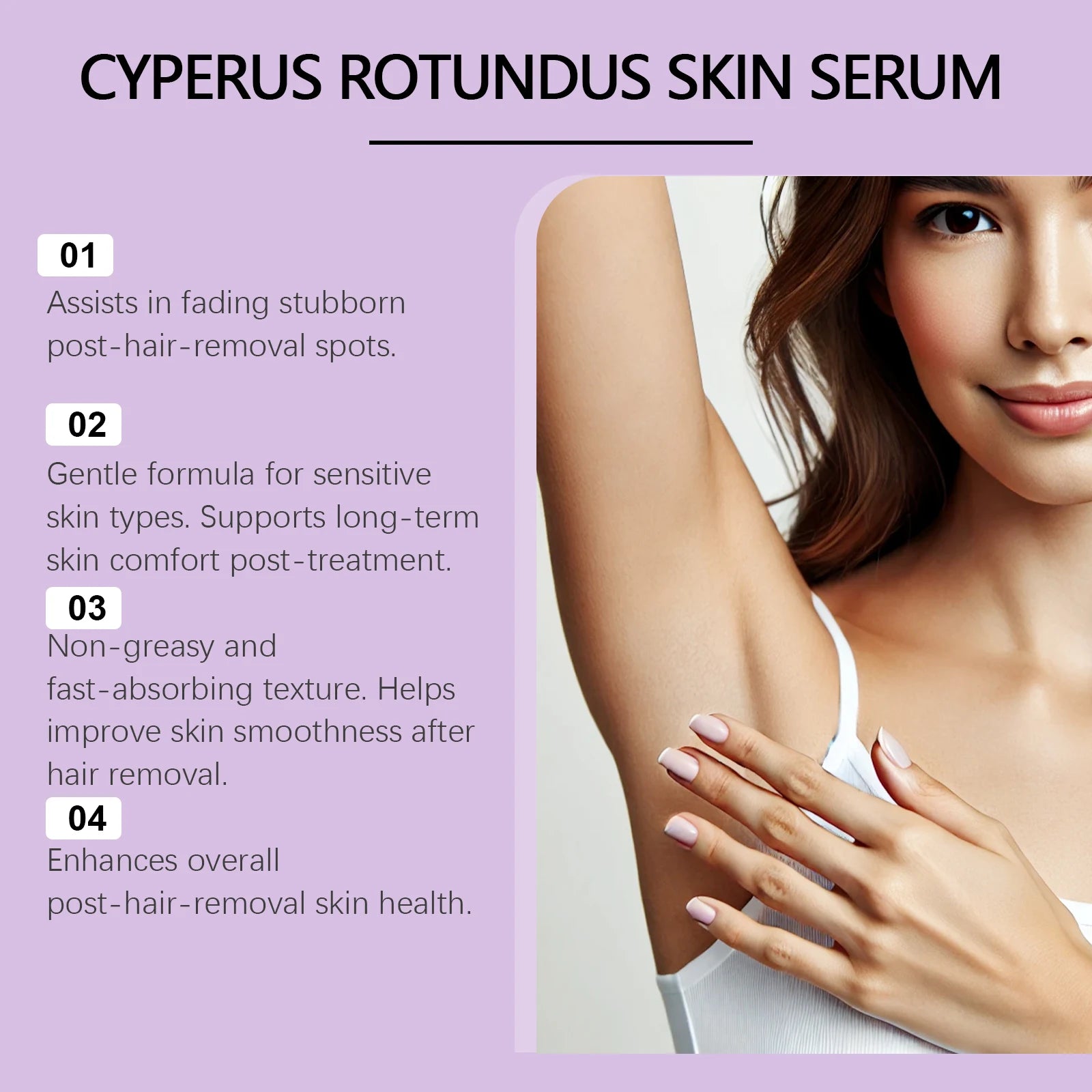 Cyperus Rotundus Post-Hair Removal Soothing Serum - 10