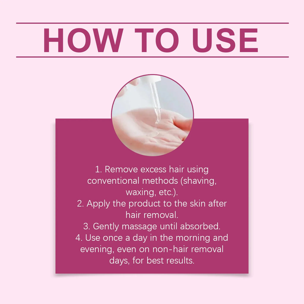 Painless Body Hair Removal Cream and Nourishing Aftercare Oil