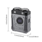 Portable Electric Dual-Head Shaver for Men with LED Display