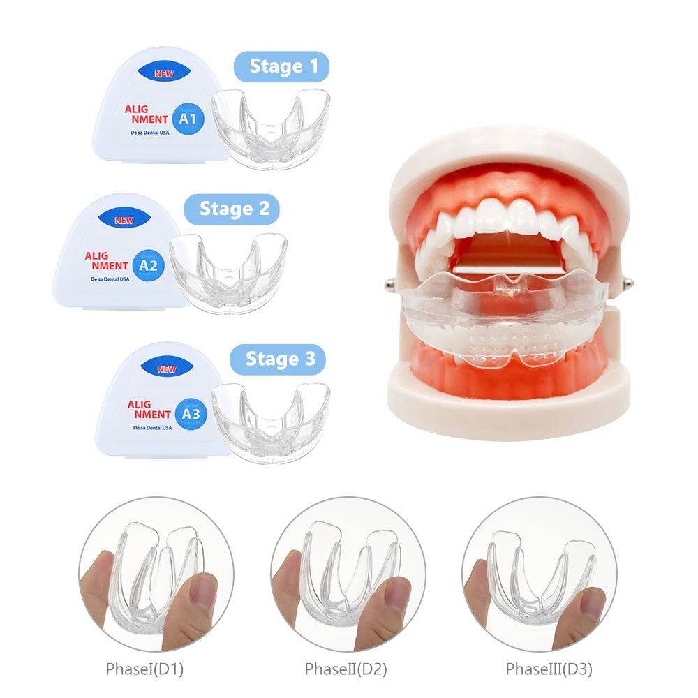 3-Stage Kids Dental Orthodontic Alignment Trainer Set - 13