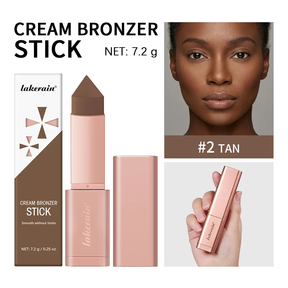 Cream Bronzer Stick for Seamless Face Contouring and Sculpting - 21