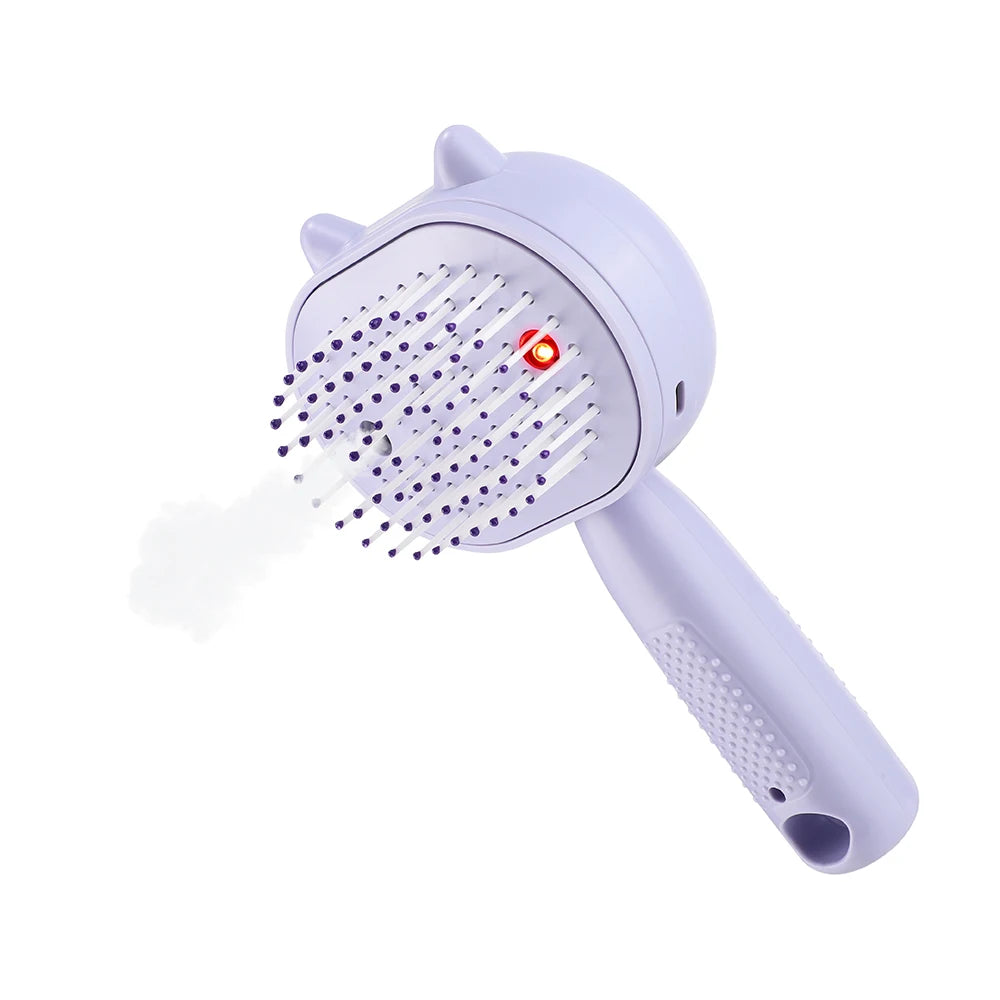 Electric Mist Spray Scalp Massaging Hair Brush - 18
