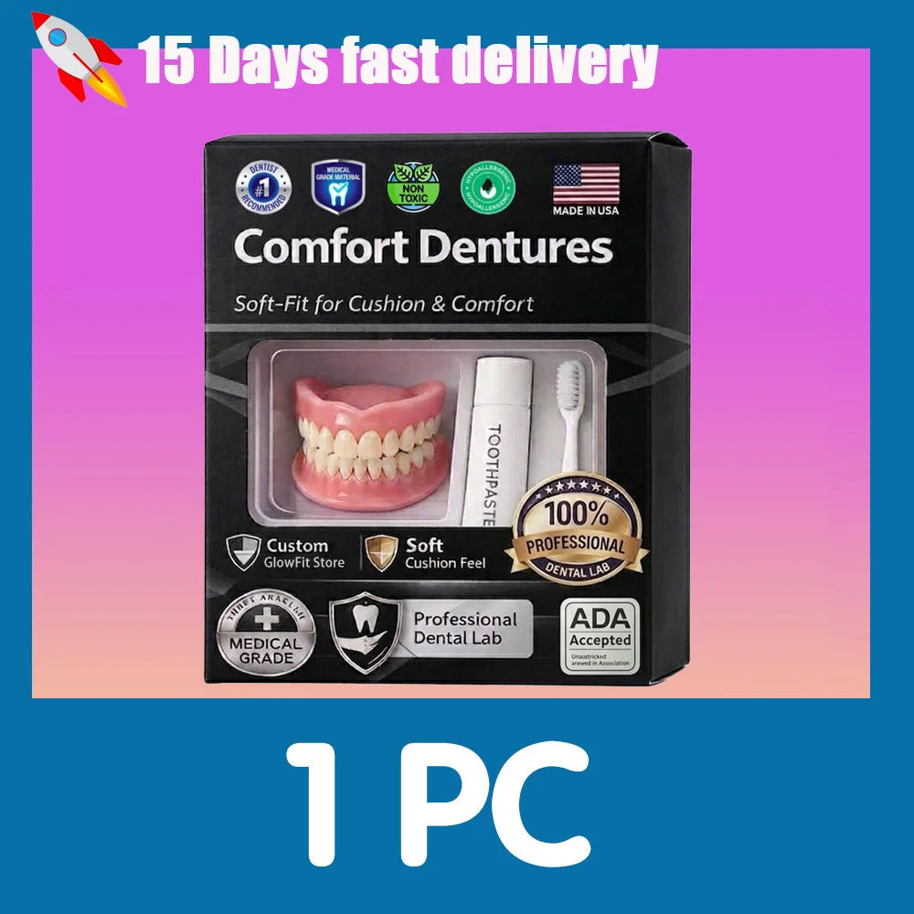 Adjustable Silicone Cosmetic Denture Set for Natural Smile Restoration - 11