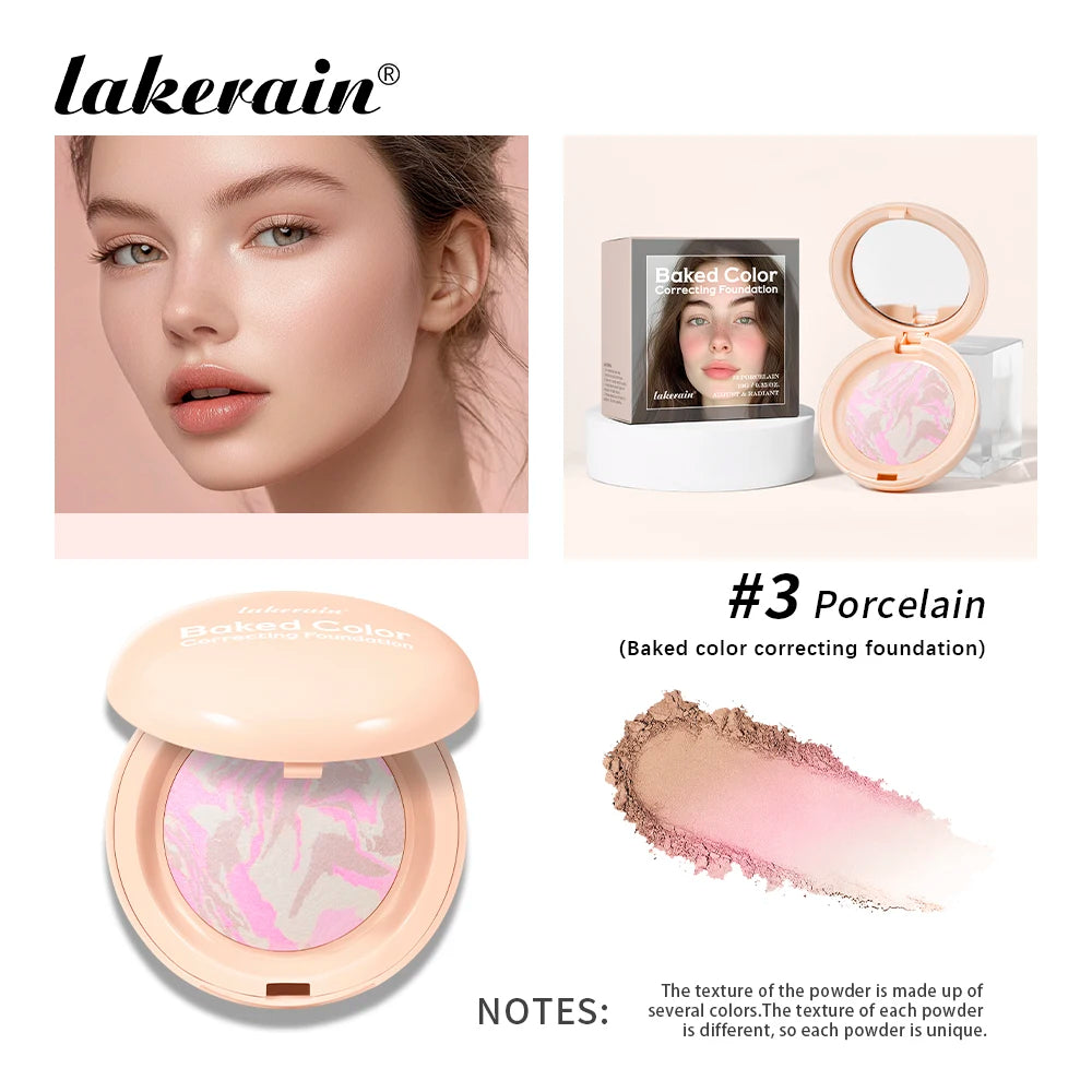 Baked Color Correcting Face Powder Foundation
