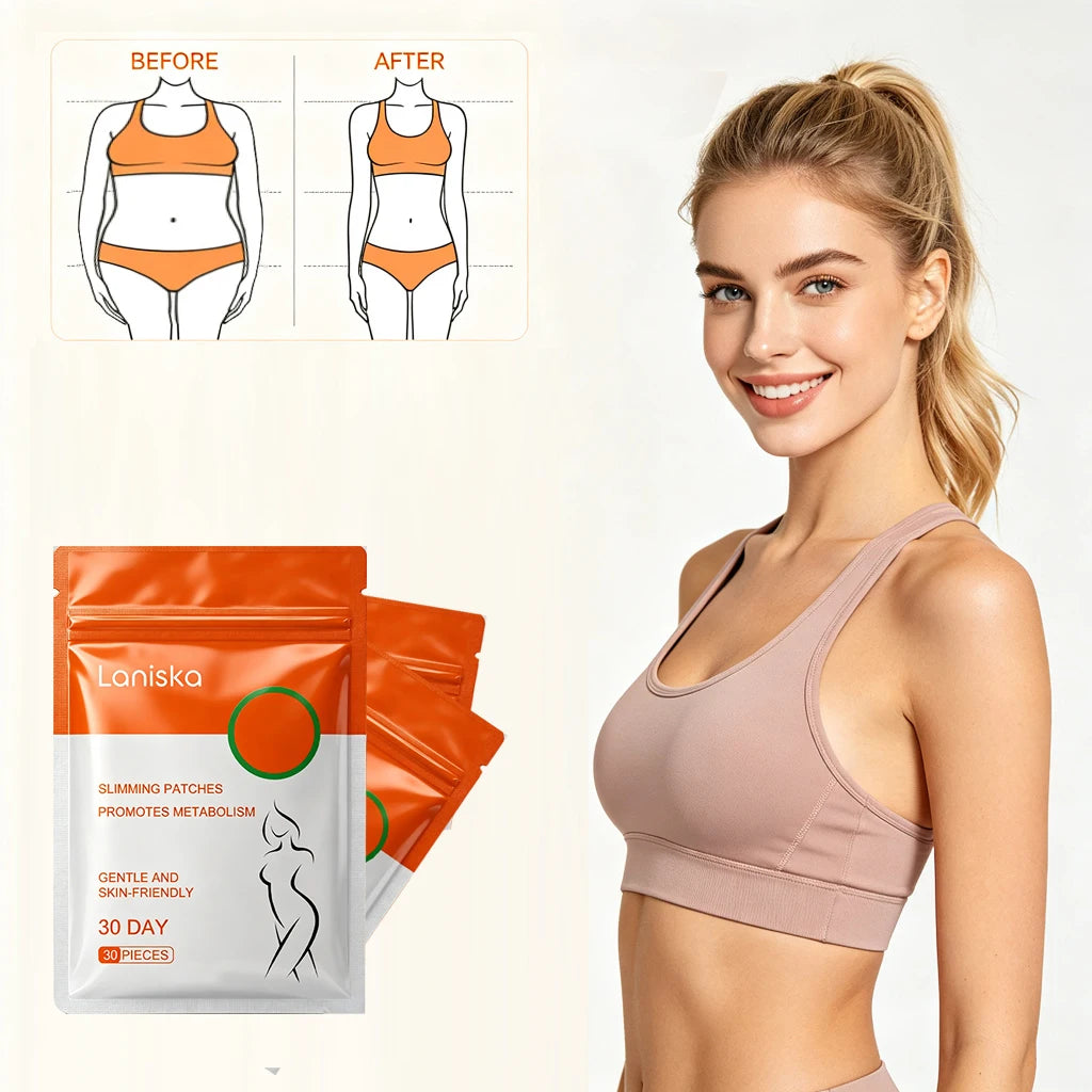 Natural Herbal Body Slimming Patches for Metabolism Support
