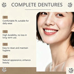 Comfortable Silicone Upper and Lower Denture Set