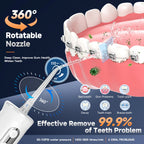 Portable Cordless Water Flosser for Deep Teeth Cleaning