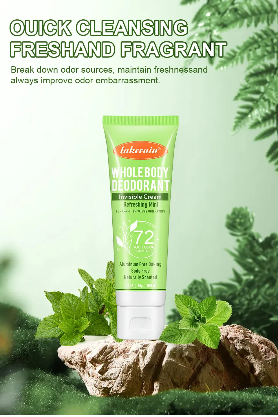 72-Hour Invisible Whole Body Deodorant Cream