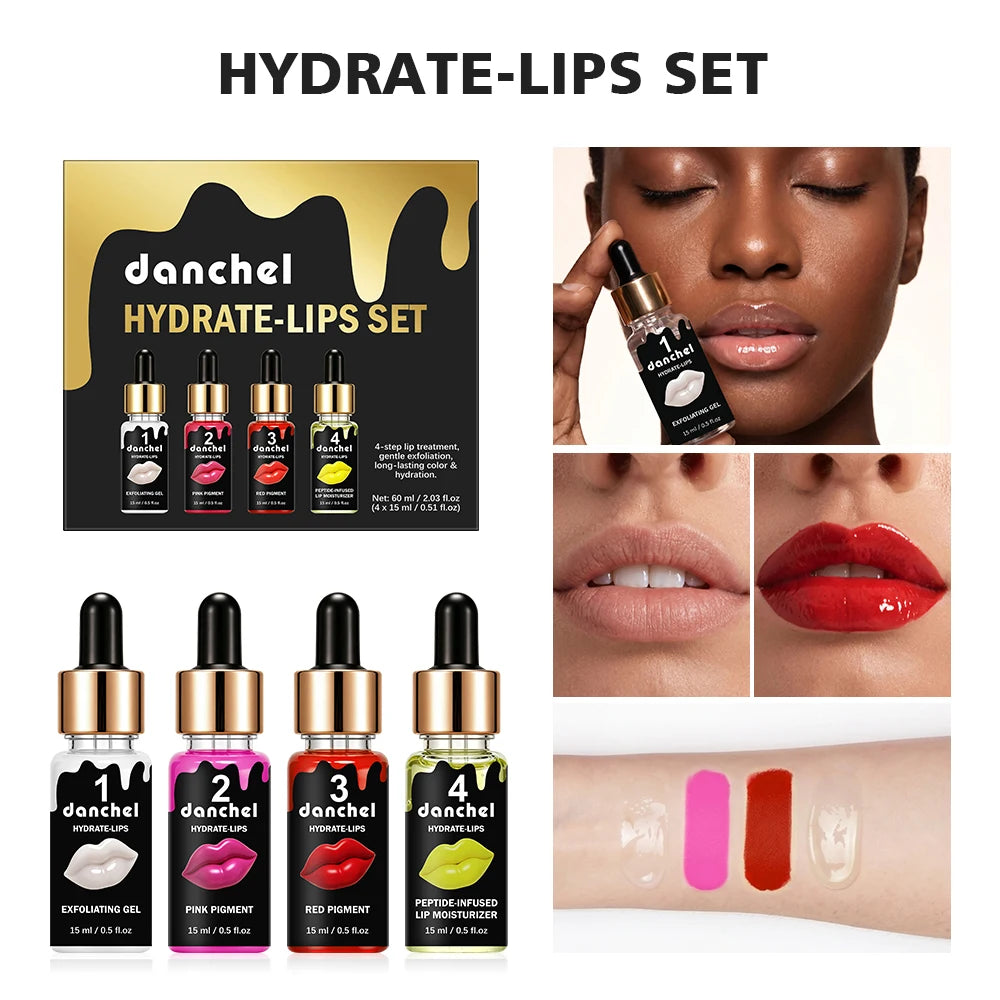 4-Step Lip Care Exfoliation and Moisturizing Treatment Set