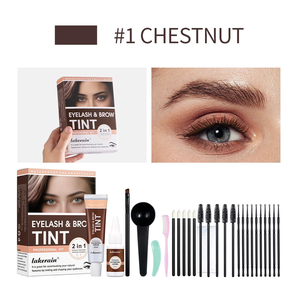 Professional 2-in-1 Eyelash and Eyebrow Tinting Kit