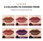 2-in-1 Waterproof Matte Lipstick and Lip Liner Crayon