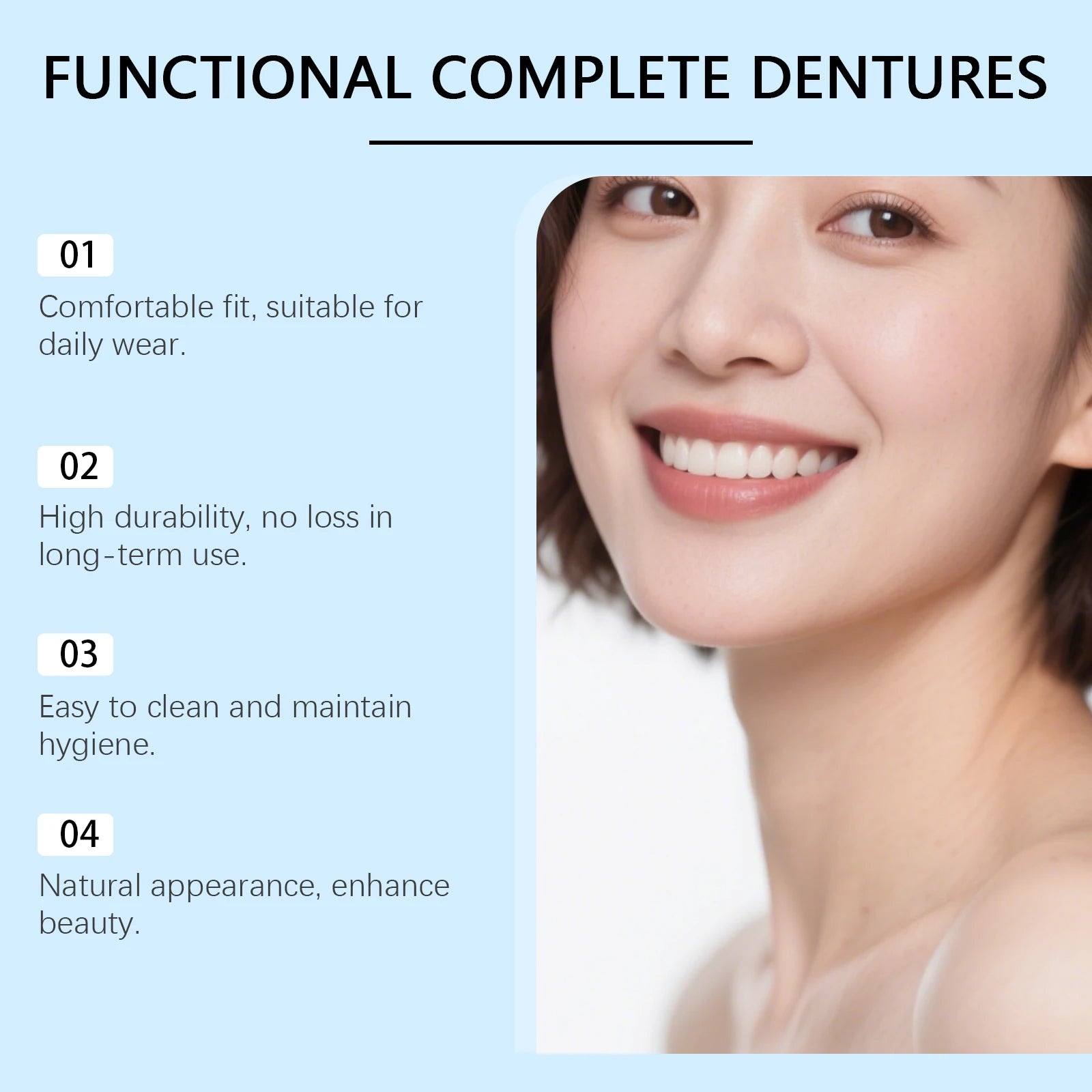 Cosmetic Denture Set for Temporary Smile Enhancement - 10