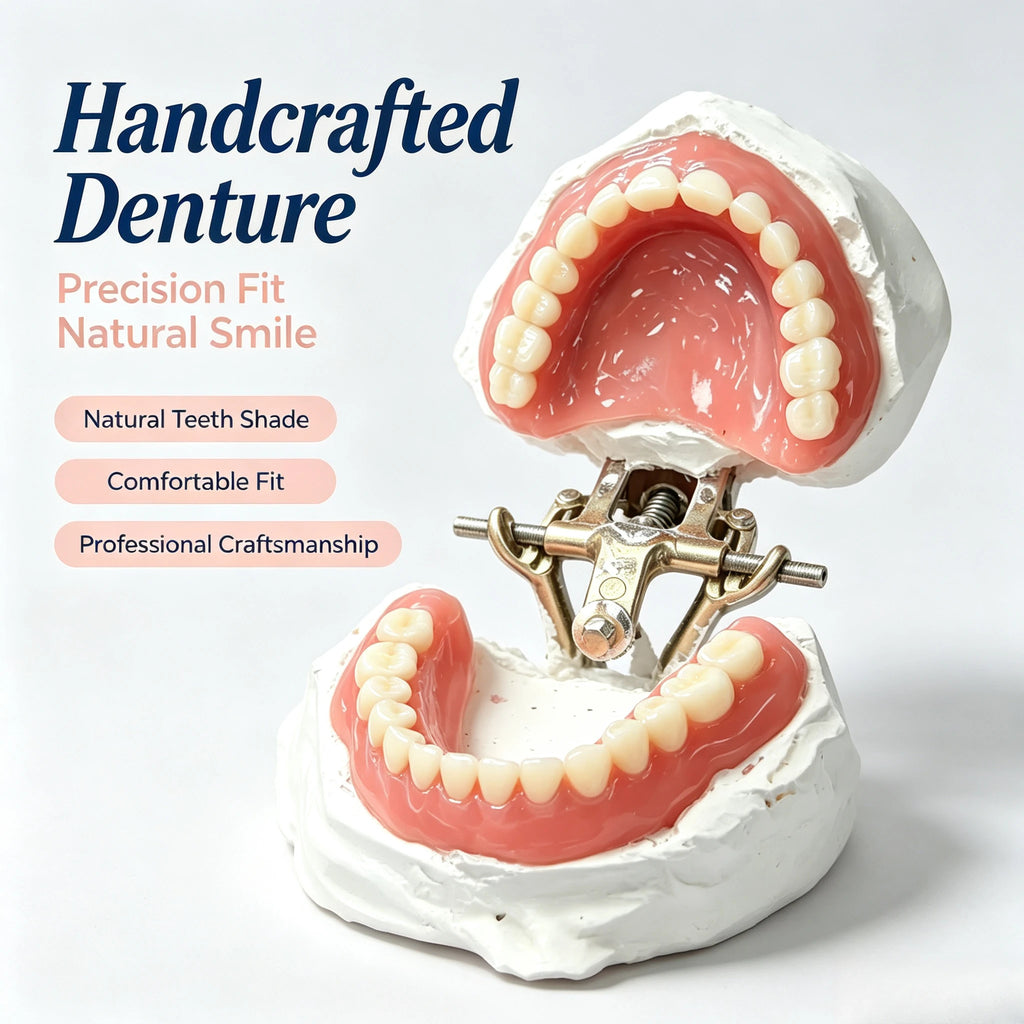 Comfortable Silicone Denture Set for Natural Smile