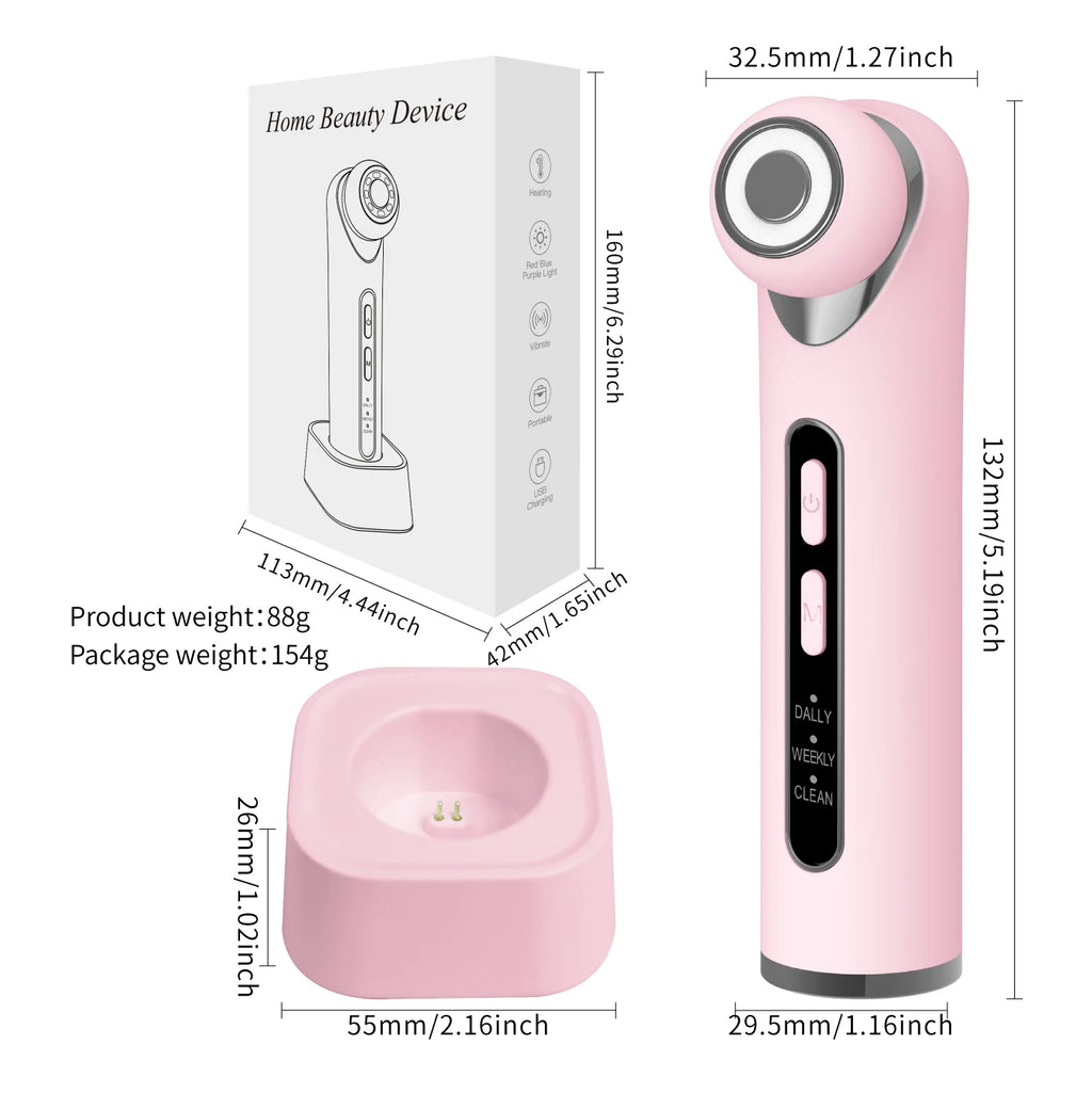 3-in-1 LED Photon Eye Facial Massager for Puffiness and Dark Circles