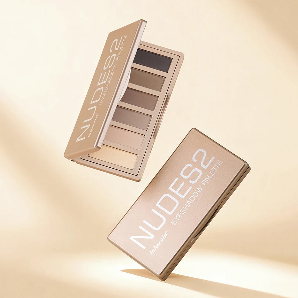 6-Color Matte Eyeshadow Palette for Natural and Smokey Eye Looks - 17