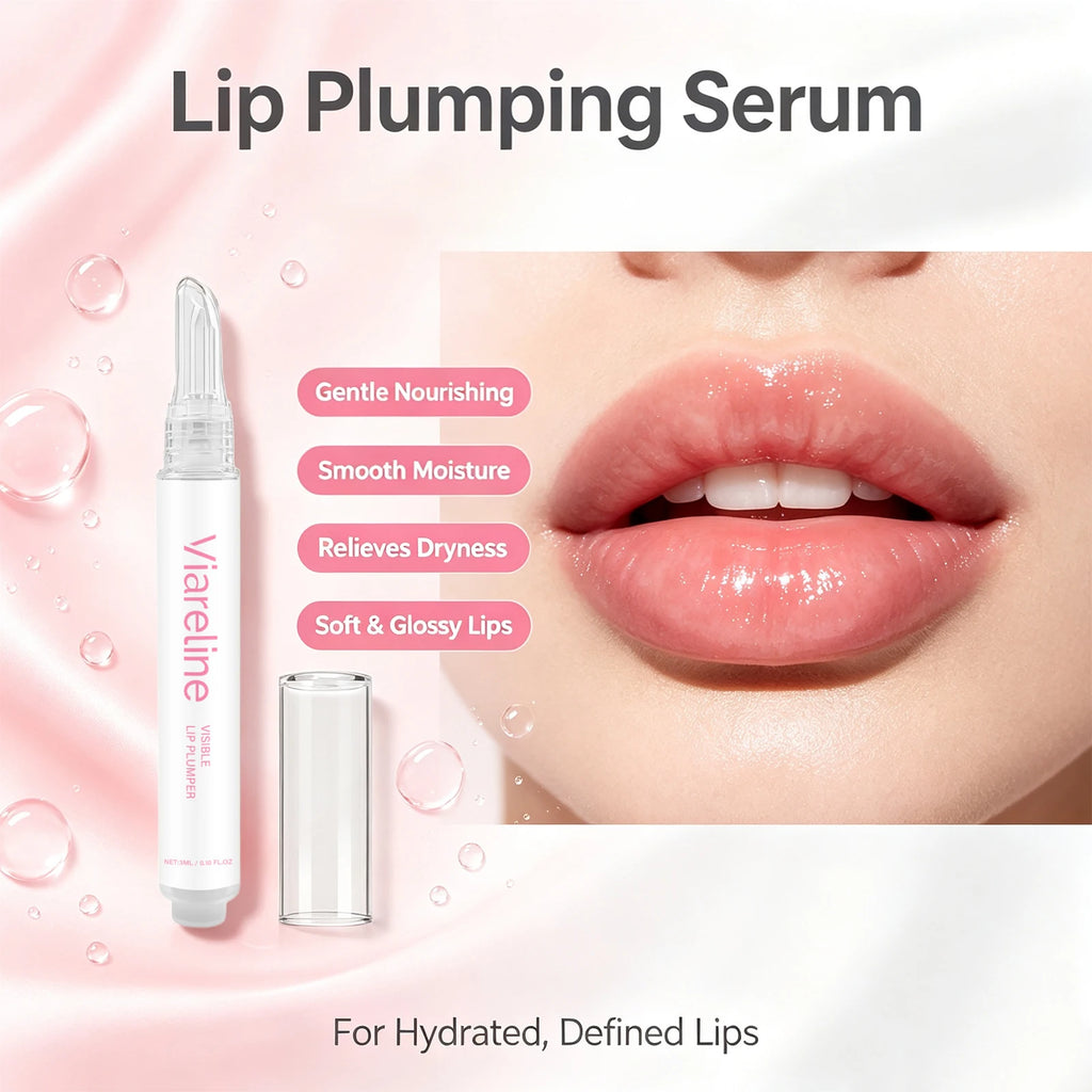 Hydrating Lip Plumper Serum for Smooth Fine-Line Free Lips