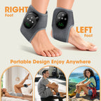 Cordless Heated Ankle Massager with Vibration Therapy
