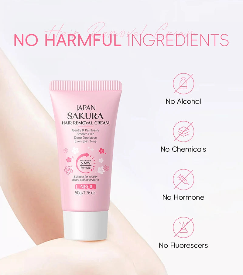 Painless Gentle Hair Removal Cream for Sensitive Skin - 16