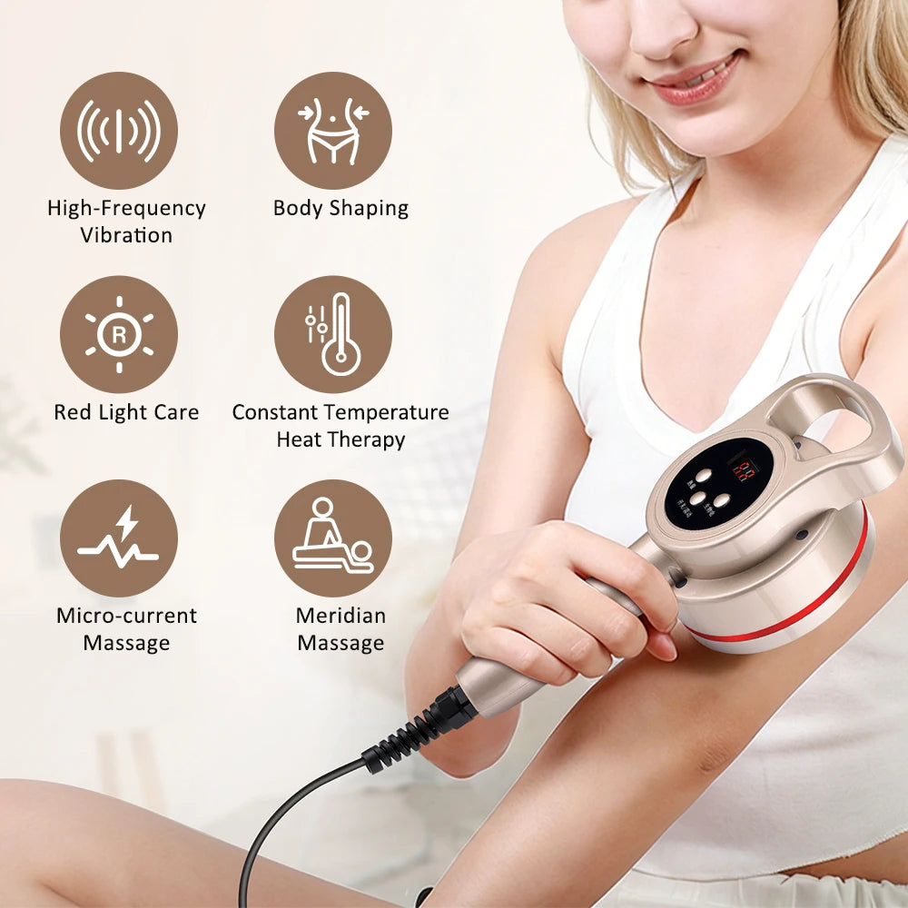 Electric Microcurrent Meridian Body Massager with Heat and Vibration - 2
