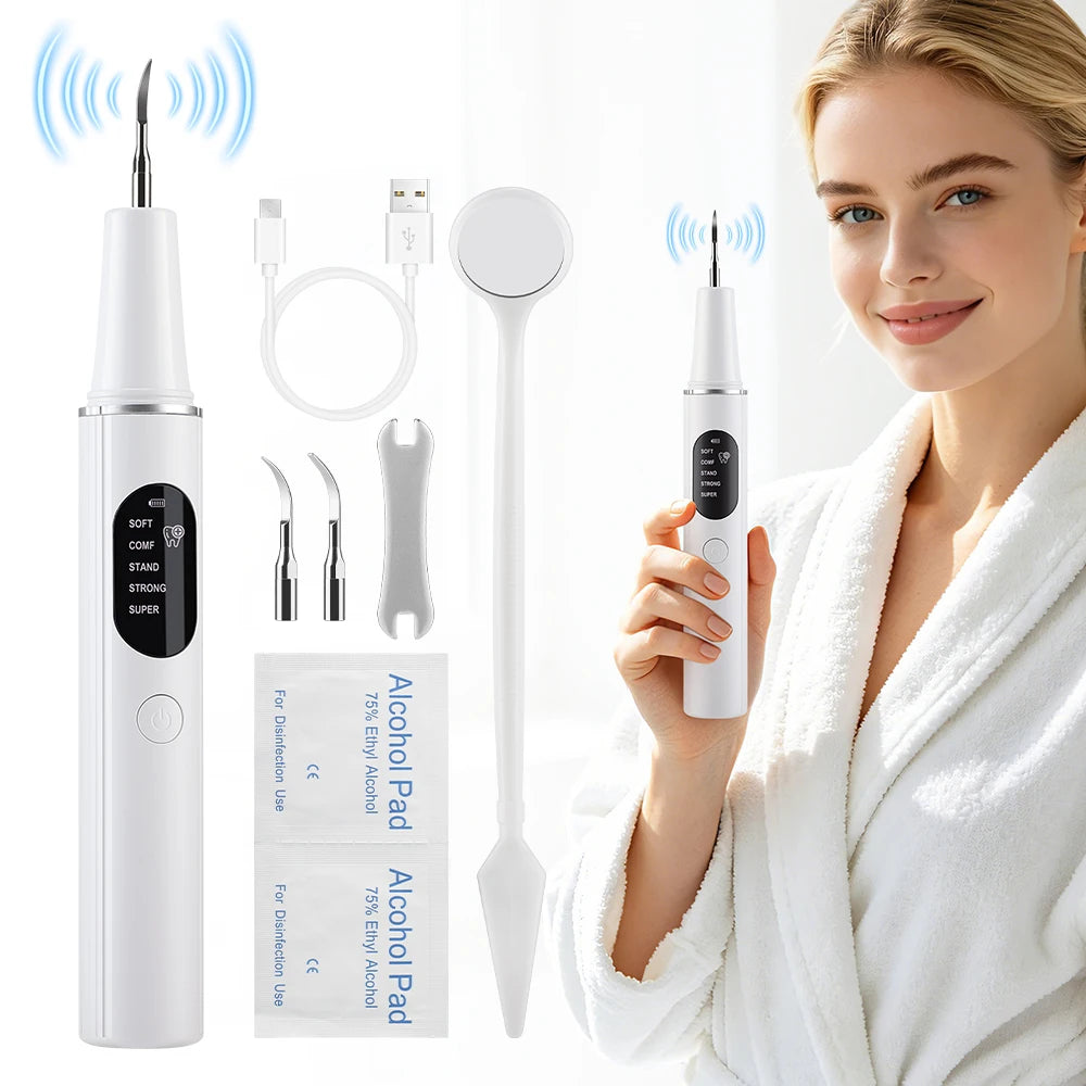Ultrasonic Dental Scaler and Teeth Tartar Remover Kit - 1