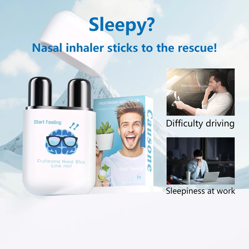 Refreshing Fruit Flavored Nasal Energy Stick for Driving Drowsiness - 2