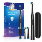 Rechargeable Rotating Electric Toothbrush with 4 Replacement Heads