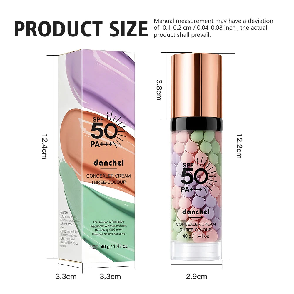 3-Color Correcting Concealer and SPF 50 Makeup Primer - 15