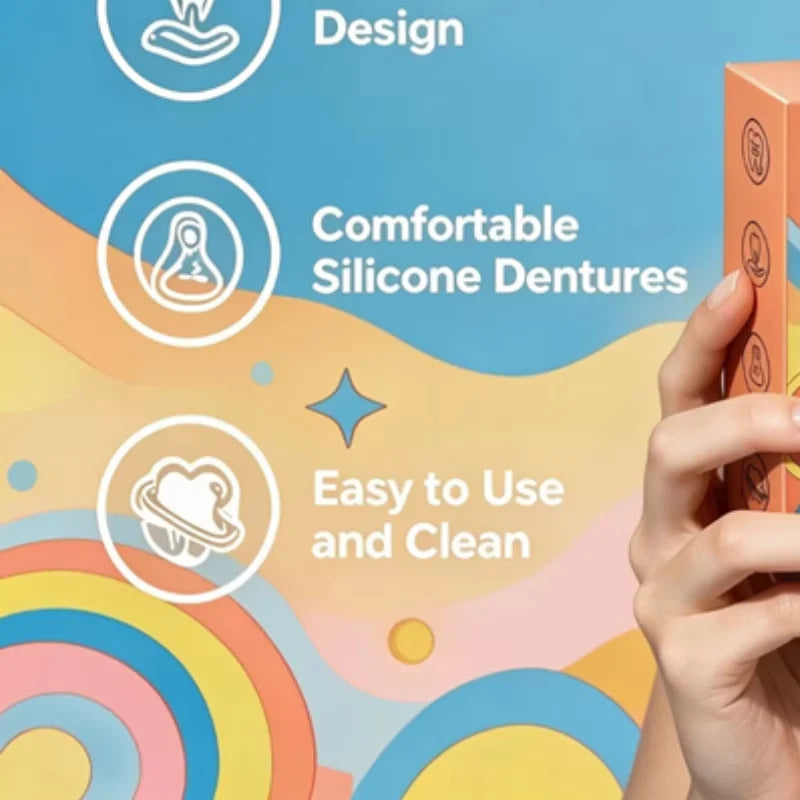 Comfortable Silicone Cosmetic Dentures for Instant Smile Restoration