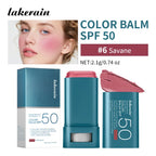 SPF 50 Tinted Sunscreen Blush Stick for Glowing Cheeks