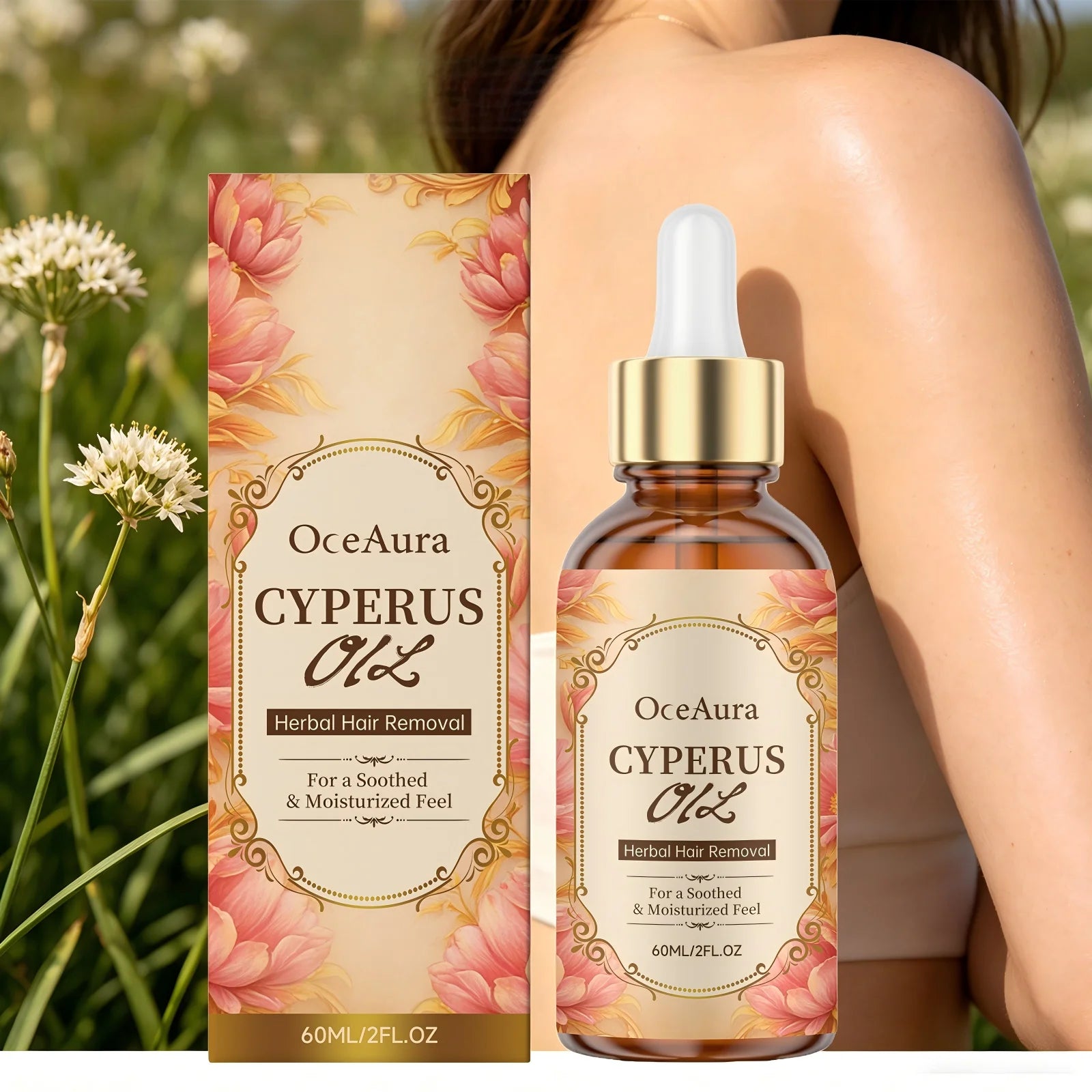 Cyperus Herbal Oil for Hair Growth Inhibition and Skin Soothing - 11