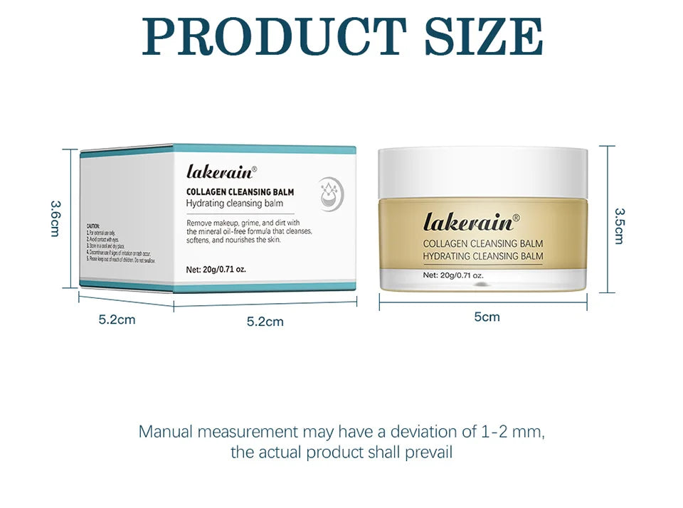 Collagen Hydrating Cleansing Balm for Deep Makeup Removal