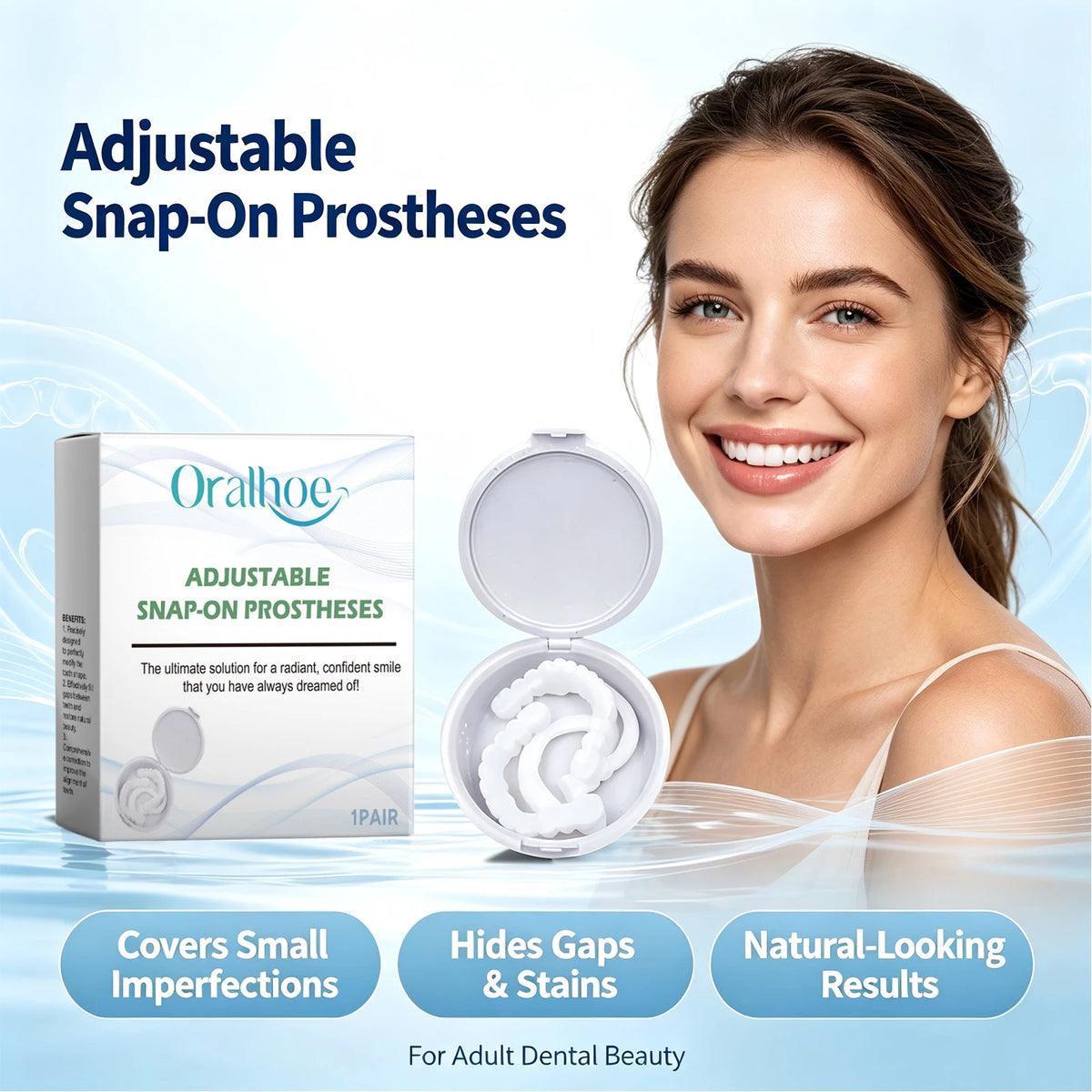 Adjustable Snap-On Dentures for Smile Makeover