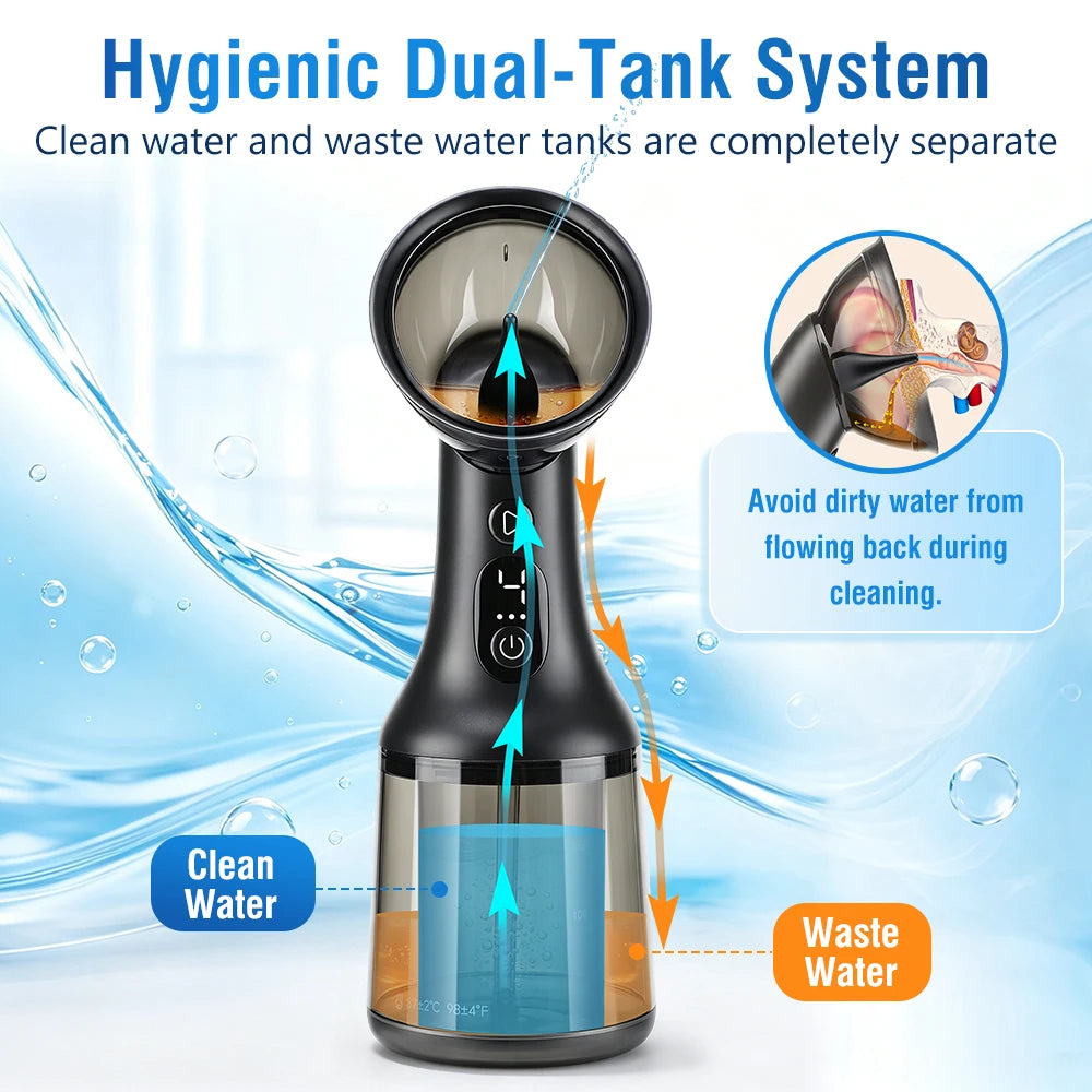 Electric Ear Wax Removal Irrigation Kit with Water Return System