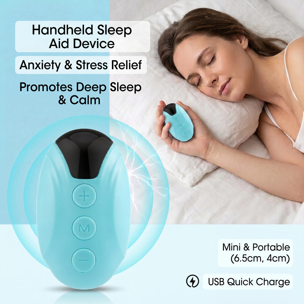 Handheld Micro-Current Sleep Aid Device for Anxiety and Stress
