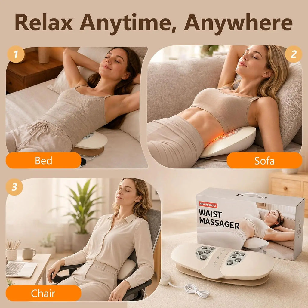 Electric Lumbar Traction and Vibration Back Massager