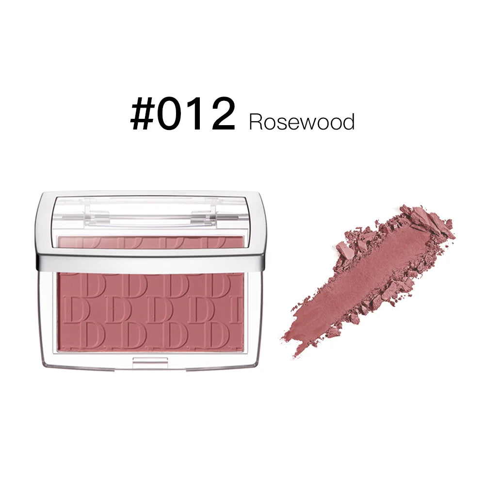 Matte Embossed Blush Palette with Professional Brush