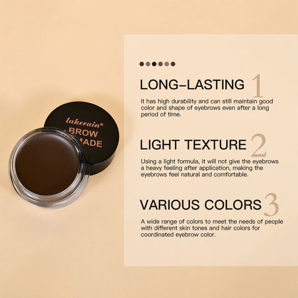 Waterproof Smudge-Proof Eyebrow Pomade Styling Cream