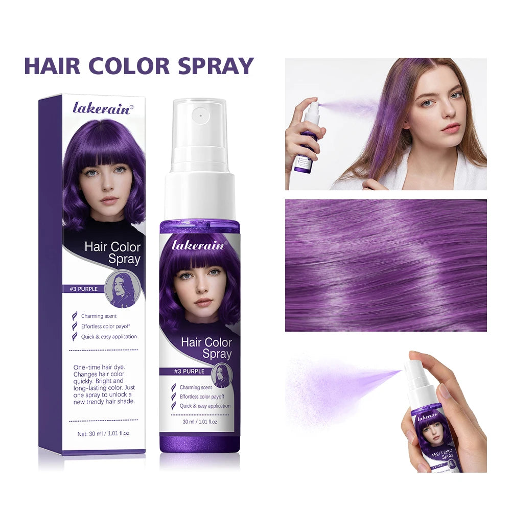 Temporary Washable Hair Color Spray for Parties and Styling