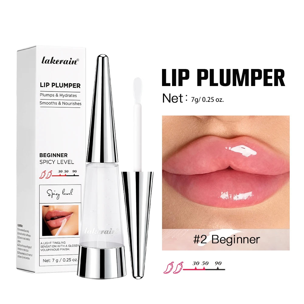 Volumizing Lip Plumper Serum with High-Shine Hydrating Finish