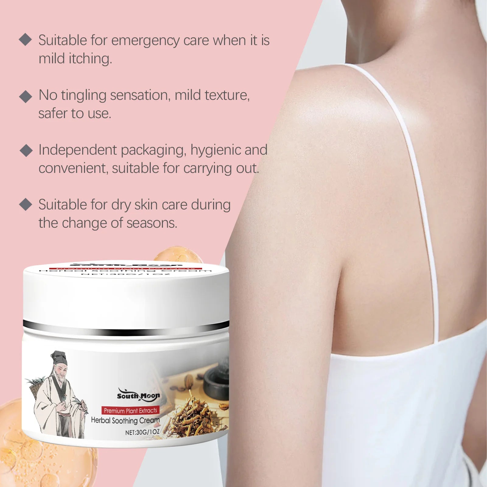 Herbal Soothing Skin Cream for Dryness, Redness and Irritation - 14